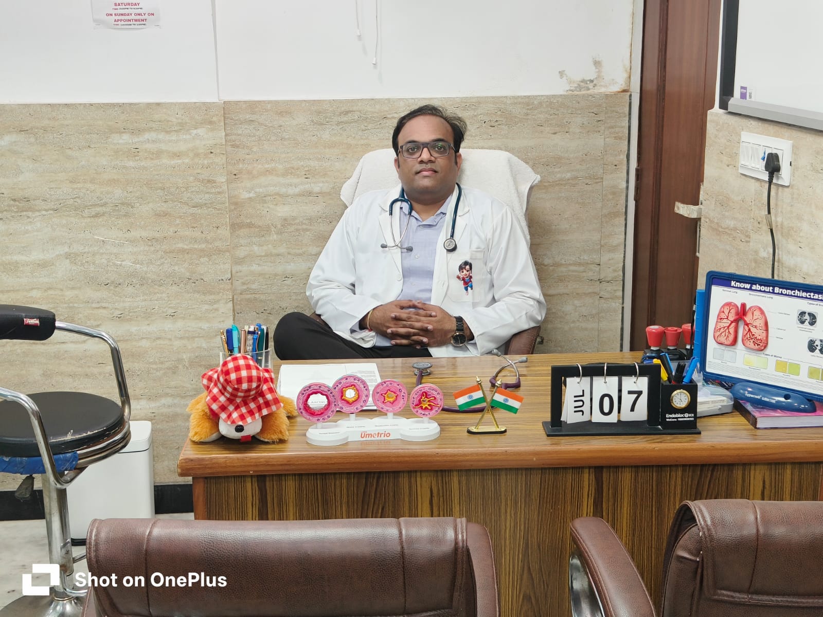 Dr. Shubhanshu Saini with patient family
